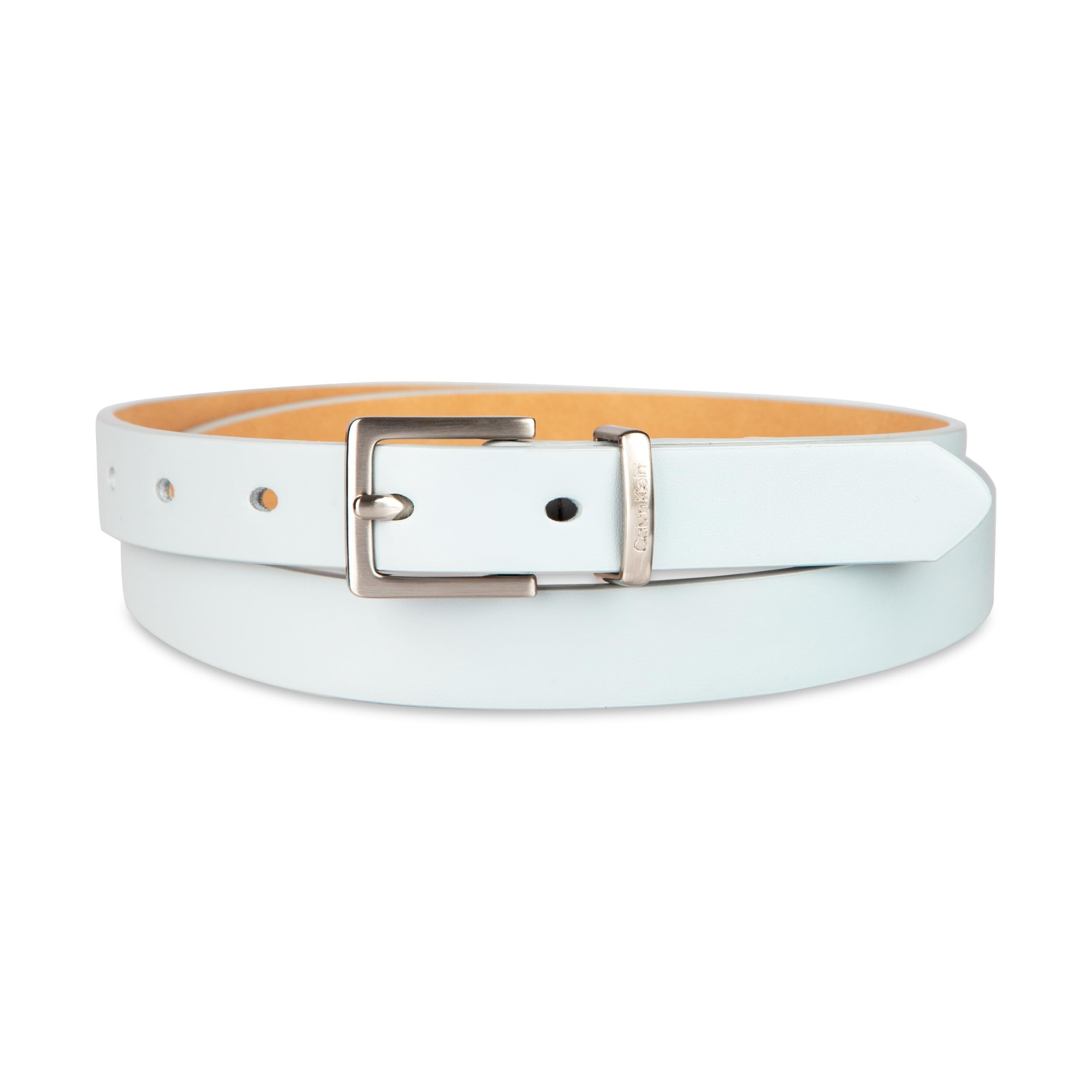 9438 Women's Metal Loop Skinny Dress Belt, Blue